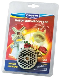 

Аксессуар для кухонных комбайнов Topperr 1608 Набор насадок