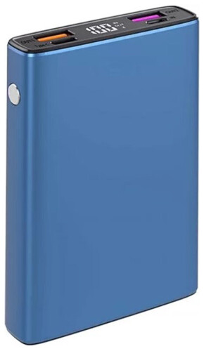 Внешний аккумулятор TFN Steel Mini LCD PD 10000mAh blue (PB-274-BL)