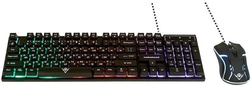 Комплект Мыши И Клавиатуры Nakatomi Kmg-2305U Black