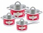 

Набор посуды Pomidoro Fiore red P-640362